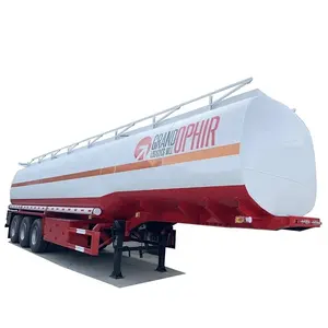 China 3 Axles 45000ltrs Capacity Aluminum Alloy Fuel Oil Diesel Tank Semi Trailer