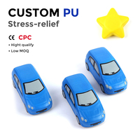 Jouet musical à pression en PU, modèle de voiture de dessin animé, mignon, mini, jouet éducatif pour l'éveil des enfants, modèle V547, utilisation intérieure, pour tout âge