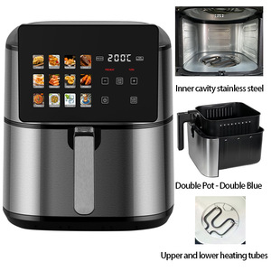 Hot 8L lên + Dưới đôi sưởi ấm kỹ thuật số Nồi chiên không khí với cửa sổ có thể nhìn thấy nhỏ thiết bị nhà bếp hiển thị đầy màu sắc thông minh Nồi chiên không khí - Product Image 5