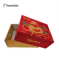 Op maat gemaakte recyclebare kraft golfkartonnen verzenddozen met matte laminatie & vierkleurenprint voor fruitverpakkingen