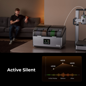 Creality-Caja secadora de filamentos Space <span class=keywords><strong>Pi</strong></span> X4, caja de almacenamiento de 4 carretes para impresora 3D, cámaras de calentamiento duales, 200W, Ptc se calienta hasta 85 ° C - Product Image 6