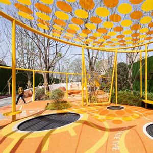 Fácil de configurar trampolim parque Um trampolim inground no quintal da família Playground cama stretch piso - Product Image 5