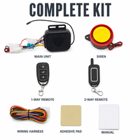 Nouveau système d'alarme antivol bidirectionnel pour moto en plastique ABS 12V, télécommande, capteur de vibration, sirène, kit de sécurité