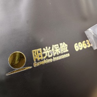 Lettres multicolores personnalisées, logo, étiquettes de transfert Uv en métal avec étiquette en feuille d'or, autocollants pour lunettes de soleil, monture de lunettes