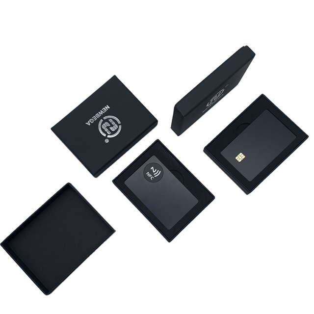 Popular Style Custom Metal Business Card Package Luxury Smart Metal NFC Card With Packing Box