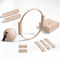 Kit de Pilates Premium Tout-en-un : Équipement de Yoga avec Anneau de Pilates, Ballon d'Exercice et Bandes de Résistance pour l'Entraînement de Force
