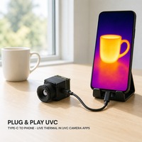Module de caméra thermique UVC JS 640x512, caméra thermique infrarouge USB Type-C, double sortie CVBS pour téléphone, PC, drone