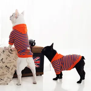 Eco Friendly fashion outdoor striped comfortable designers dog clothes winter sweater