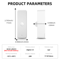 Capteur de mouvement PIR Zigbee 3.0 standard, il peut être directement lié à l'assistant domestique des objets intelligents commande vocale Alice Etc