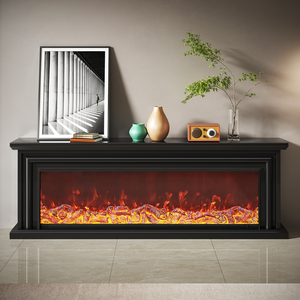 Centro <span class=keywords><strong>de</strong></span> Entretenimiento con Chimenea, Mueble <span class=keywords><strong>de</strong></span> Diseño Simple para Sala <span class=keywords><strong>de</strong></span> Estar, Soporte <span class=keywords><strong>de</strong></span> TV <span class=keywords><strong>de</strong></span> Pared <span class=keywords><strong>de</strong></span> Lujo con Chimenea - Product Image 4