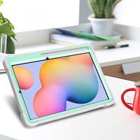 Housse de protection robuste pour tablette Samsung Galaxy Tab S6 Lite, en silicone, pour enfants, design moderne et angulaire, antichoc