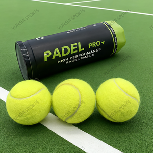 Les balles de padel standard certifiées FIP peuvent en caoutchouc naturel 45% laine durable pour l'entraînement et la compétition Balles de <span class=keywords><strong>tennis</strong></span> personnalisées avec logo - Product Image 2