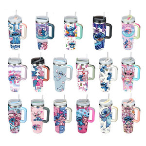 Vaso térmico reutilizable con diseño <span class=keywords><strong>de</strong></span> dibujos animados <span class=keywords><strong>de</strong></span> <span class=keywords><strong>Lilo</strong></span> y Stitch, botella <span class=keywords><strong>de</strong></span> agua aislada con impresión personalizada, <span class=keywords><strong>taza</strong></span> térmica para niños y adultos. - Product Image 2