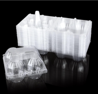 Cartons d'œufs en plastique Cartons d'œufs réutilisables en vrac pour poulet dinde canard Carton d'œufs transparent vide pour le stockage au réfrigérateur