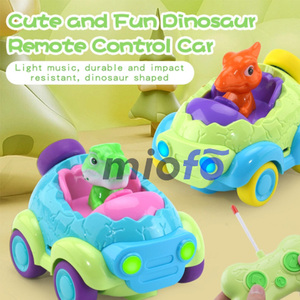 รถบังคับบังคับบังคับวิทยุไดโนเสาร์ของเล่นสำหรับเด็กแบบเต็มคันไฟเพลงประกอบไปด้วยสาย USB - Product Image 3