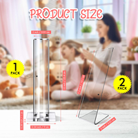 3 pièces support de chouchou en acrylique support organisateur de cheveux cravates bracelet présentoir accessoires de cheveux pour adolescentes femmes