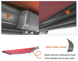 Toldo eléctrico retráctil para Patio, Cassette completo con Control remoto para balcón, pérgola de aluminio - Product Image 4