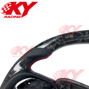 Volante Deportivo de Cuero Genuino y Fibra de Carbono Forjado Personalizado para Dodge Challenger SRT Charger Durango SRT8 Hellcat Scat Pack - Product Image 2
