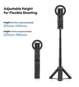 Trépied magnétique pour téléphone, poignée sans fil pour téléphone, bâton à selfie, trépied de bureau pour <span class=keywords><strong>iPhone</strong></span> 16 15 <span class=keywords><strong>14</strong></span> 13 12 <span class=keywords><strong>Pro</strong></span> <span class=keywords><strong>Max</strong></span> pour Samsung, support de téléphone - Product Image 5