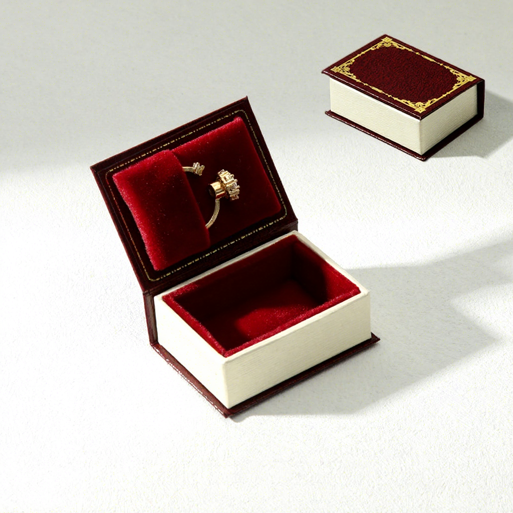 Red Ring Box 4*5.6*2.2cm