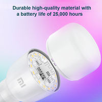 Ampoule LED intelligente Wi-Fi 9W E27, réglage des couleurs 16M, CRI 85, dimmable, angle de faisceau 360°, température de couleur 1700K-6500K, 950 lumens, écologique