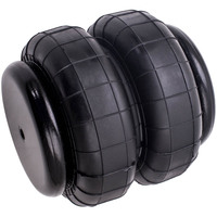 Ressort pneumatique de suspension pneumatique 2500 lb, robuste, standard, 2500 lb, 1/2"NPT, double soufflet