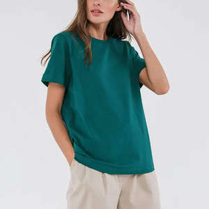 Camiseta de Diseñador con Logotipo Personalizado al por Mayor, Estampado DTG, Lisa, Extra Grande, para Mujer, Negra, Blanca, 100% Algodón, Fabricante de Camisetas Unisex - Product Image 5