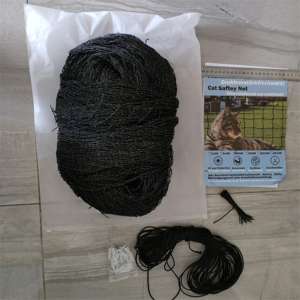 ตาข่ายป้องกันสัตว์เลี้ยงสีดำตาข่ายสำหรับป้องกันระเบียงวัสดุ PE หลากหลายสีและขนาด - Product Image 4