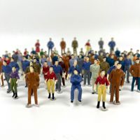 Figuras de Personas en Poses de Pie y Sentadas, Escala HO y N, Multiescala, para Maquetas Arquitectónicas, Dioramas y Escenografía