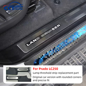 Convient pour Land Cruiser Prado 250, <span class=keywords><strong>seuil</strong></span> <span class=keywords><strong>de</strong></span> porte <span class=keywords><strong>de</strong></span> haute qualité, 4 pièces, avec lumière intégrée, <span class=keywords><strong>barre</strong></span> <span class=keywords><strong>de</strong></span> <span class=keywords><strong>seuil</strong></span>, accessoires <span class=keywords><strong>de</strong></span> voiture - Product Image 6