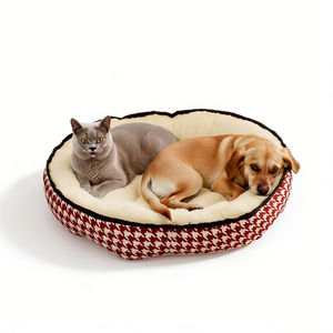 Venta al por mayor de fábrica: Cama de lujo de lino para perros, universal para las cuatro estaciones, cálida, lavable a máquina, para uso en sala de estar. Caniles para perros. - Product Image 5