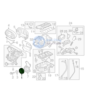 55565300 Équilibrage de vilebrequin pour Chevrolet Cruze Aveo Trax Opel Astra Mokka Insignia <span class=keywords><strong>Zafran</strong></span> Saab 9-5 - Product Image 5