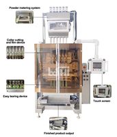 Machine de remplissage automatique multi-voies (3 voies) VFFS pour poudres de fruits, boissons, noix de coco, cacao, café, lait et poudres mélangées