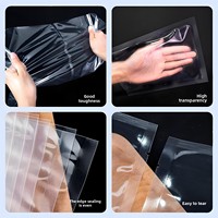 Sacs d'emballage sous vide durables PA/PE à surface gaufrée, anti-oxygène, pour stockage alimentaire étanche, transparents, compatibles congélateur, thermoscellables