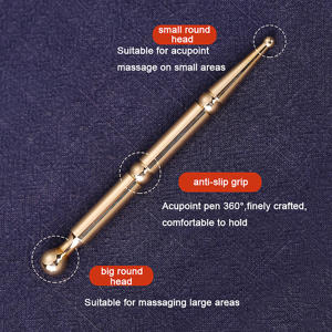 Alat pijat wajah dari kuningan, alat pijat refleksi wajah, Tisu dalam, pena pemeriksa telinga, pemijat seluruh tubuh untuk pijat akupunktur tubuh - Product Image 2