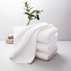 Ensemble de serviettes de bain douces et épaisses en coton 100% avec un design uni teint en couleur unie - Utilisation de luxe pour les spas et les hôtels, résistant aux enfants - Rouya A096 - Product Image 1