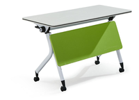 Bureau Pliant Portable à Roulettes, Idéal pour Bureau, Salle de Réunion ou de Formation