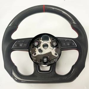 Volante de coche de estilo deportivo para <span class=keywords><strong>Audi</strong></span> A3 A4 A5 A6 A7 <span class=keywords><strong>S3</strong></span> S4 S5 S6 S7 Q5 Q7 Q8 A1 S7 Q3 volante de fibra de carbono personalizado - Product Image 4