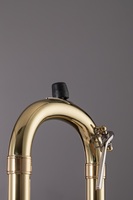 Professional Bb Key Brass Tenor Trombone Gold Lacquer Finish Easy Install for Stage Performance
