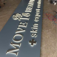 Lettres de signalisation LED, enseigne au néon extérieure, lettres lumineuses, logo personnalisé, enseigne rétroéclairée étanche pour magasin
