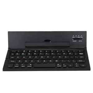 Foldable Bluetooth Keyboard Portable Folding Wireless USB Rechargeable Keyboard For IOS Android Windows Smartphone