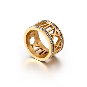 Oro rosa amore in acciaio inossidabile 925 anello in argento con diamanti gioielli di fidanzamento fedi nuziali gioielli da donna anelli di gioielli di moda