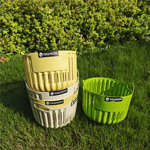 FASHION Plastic Storage <b>Baskets</b> 22.5x16cm <b>Stackable</b> Bowl Shape For Neatening Household Use - Product Image 3