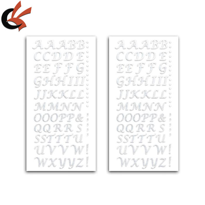 21 Fogli Lettere Adesive Glitterate - Alfanumerici Colorati Per Scrapbooking E Fai Da Te - Foto 6