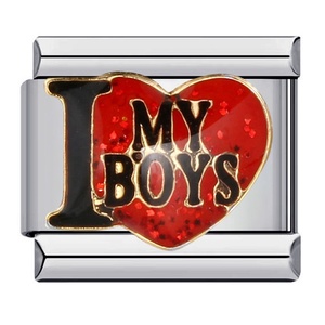 Abalorios Modulares DIY de Acero Inoxidable con Temática de Amor Familiar: Mamá, Papá, Hija, Hijo, Sobrina, Esmaltados, Estilo Italiano, para Pulseras y Joyería - Product Image 5
