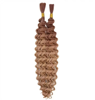 Extensions de cheveux synthétiques BELEZA en gros, teintes, ondulées profondes, pour tresses au crochet, torsades bouclées, double trame, 22 pouces