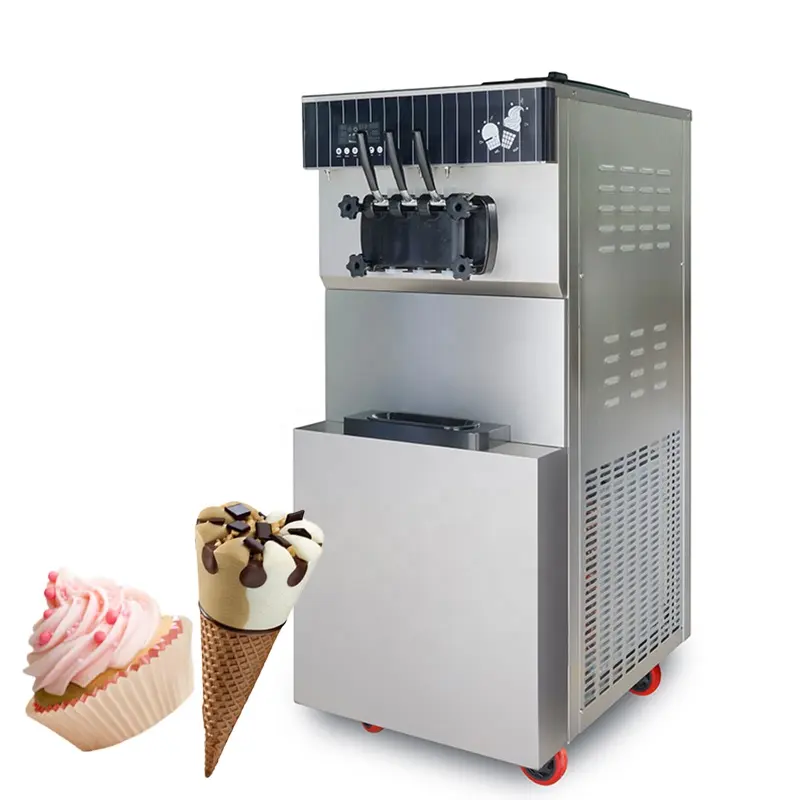 محل مواد غذائية متعددة الآيس كريم آلة بيع الكهربائية لينة آلة مثلجات التلقائي
