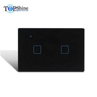 Topshine 120 Type 2 Gang 2 Way WiFi Remote Switch Fonctionne avec Alexa et Google Home pour la domotique