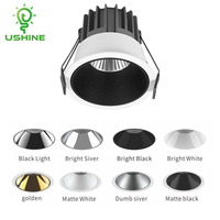 Ushine Angle de faisceau de haute qualité Design Office Hotel Home Aluminium Plafond encastré COB LED Downlight