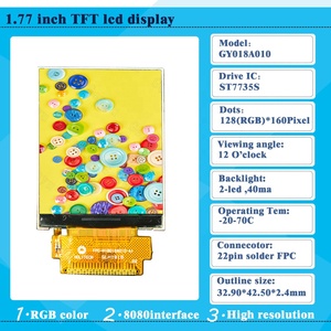 Nueva Pantalla LCD TFT de 1.3 Pulgadas, 1.77 Pulgadas, 2.4 Pulgadas, 2.8 Pulgadas, 2.95 Pulgadas, 3.13 Pulgadas y 3.5 Pulgadas con Interfaz LVDS y SPI - Product Image 3